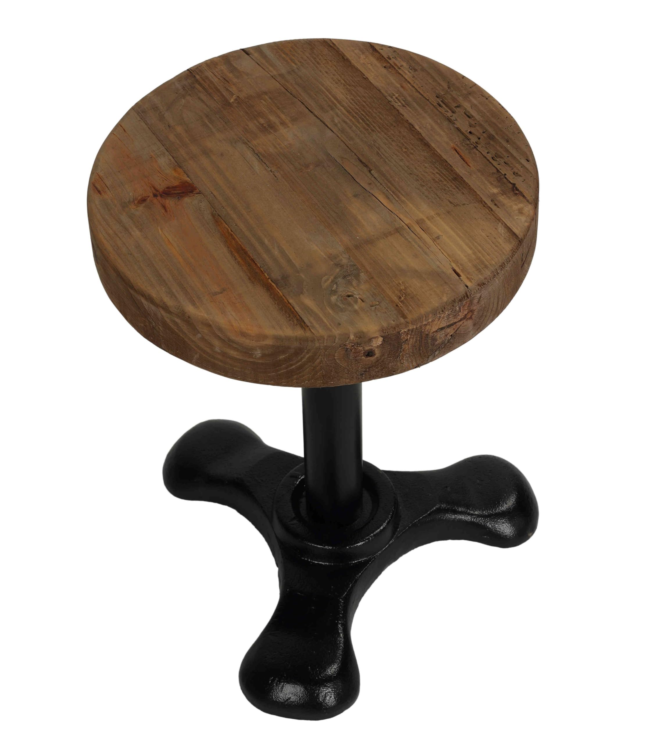 Bare Decor Toby End Table - Brown Wood Nightstand for Living Room, Bedroom & Office - Stylish Side Table with Storage Shelf