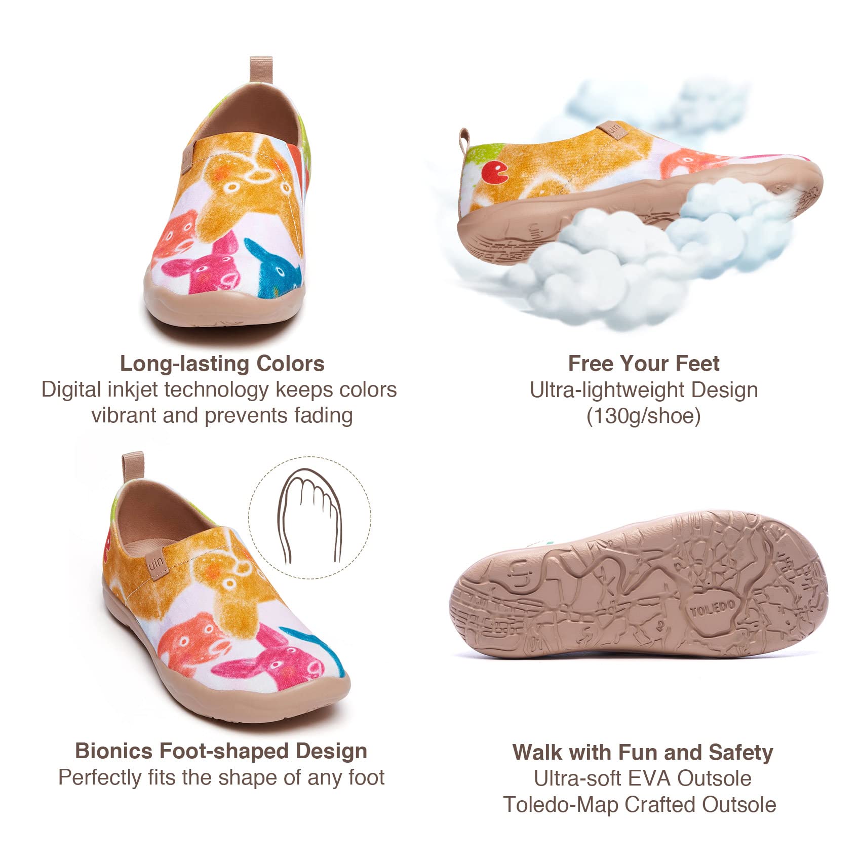UIN Women's Fashion Sneakers & Loafers - Comfortable Casual Walking Shoes for Women - Perfect for Work, Travel & Everyday Wear