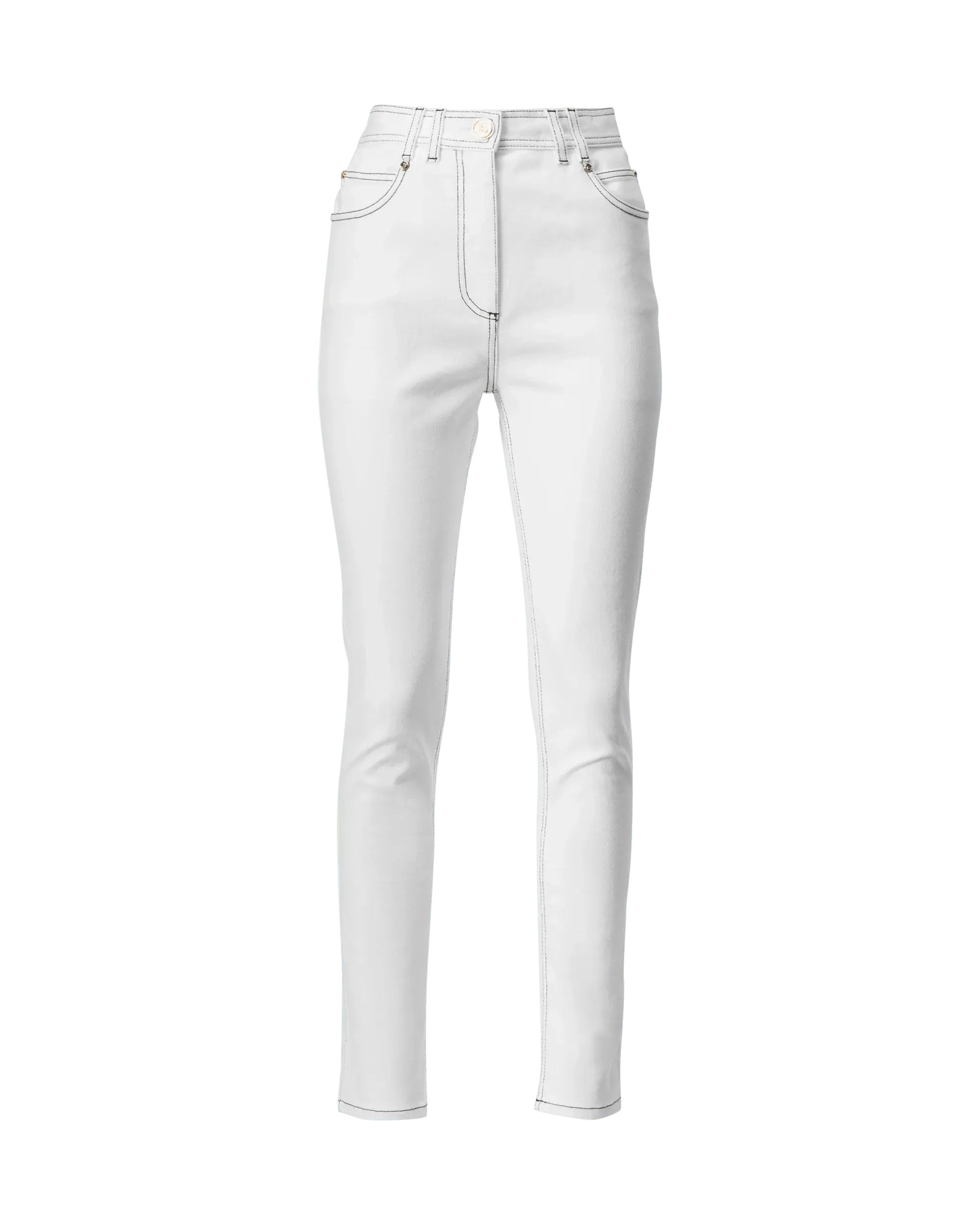 Stylish High Waist Contrast Stitch Skinny Jeans for Women - Perfect for Casual Outfits, Date Nights & Everyday Wear