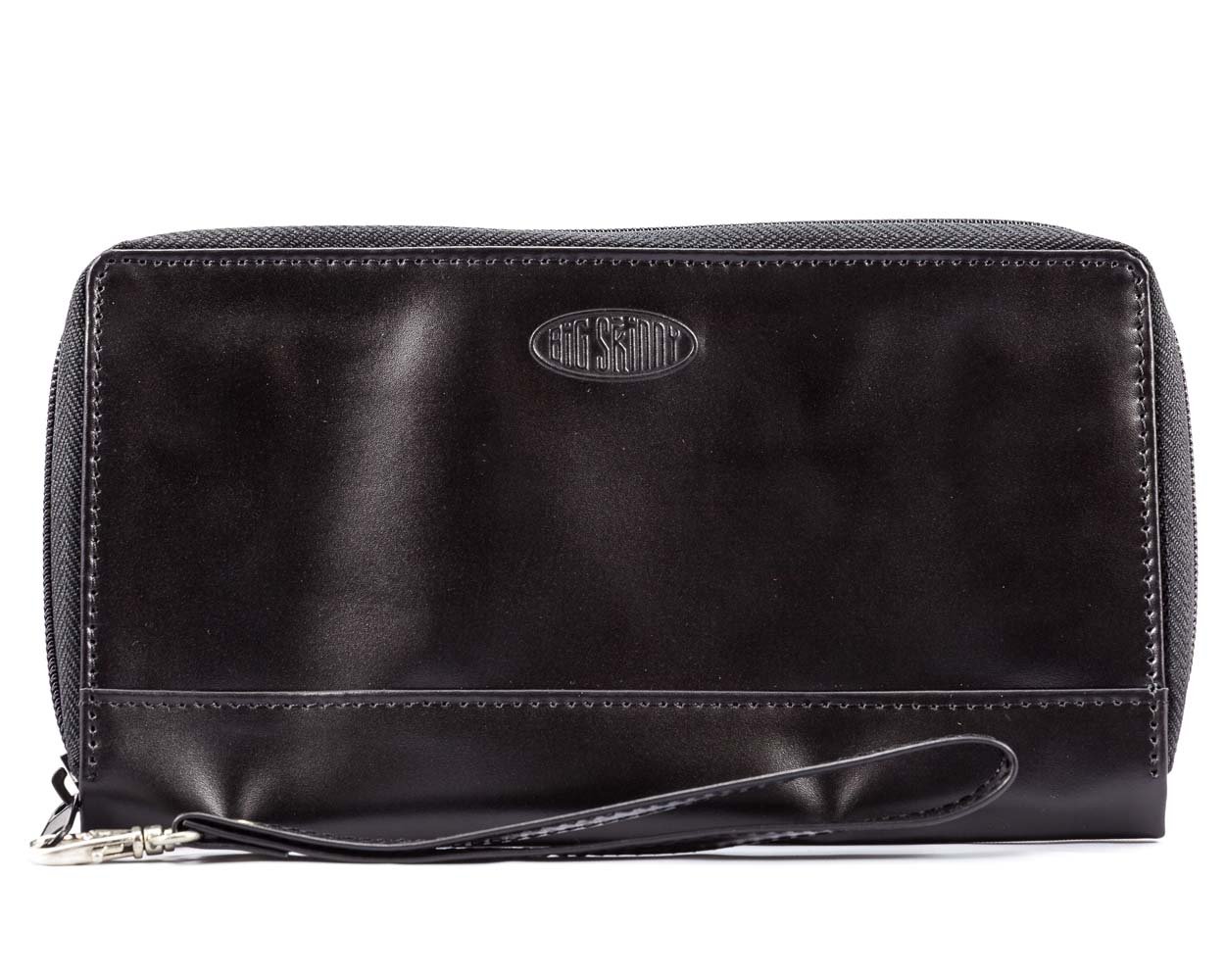 Big Skinny Women's Panther Leather Clutch Slim Wallet - Holds 40+ Cards | RFID Blocking | Compact & Stylish for Everyday Use, Travel, and Night Out