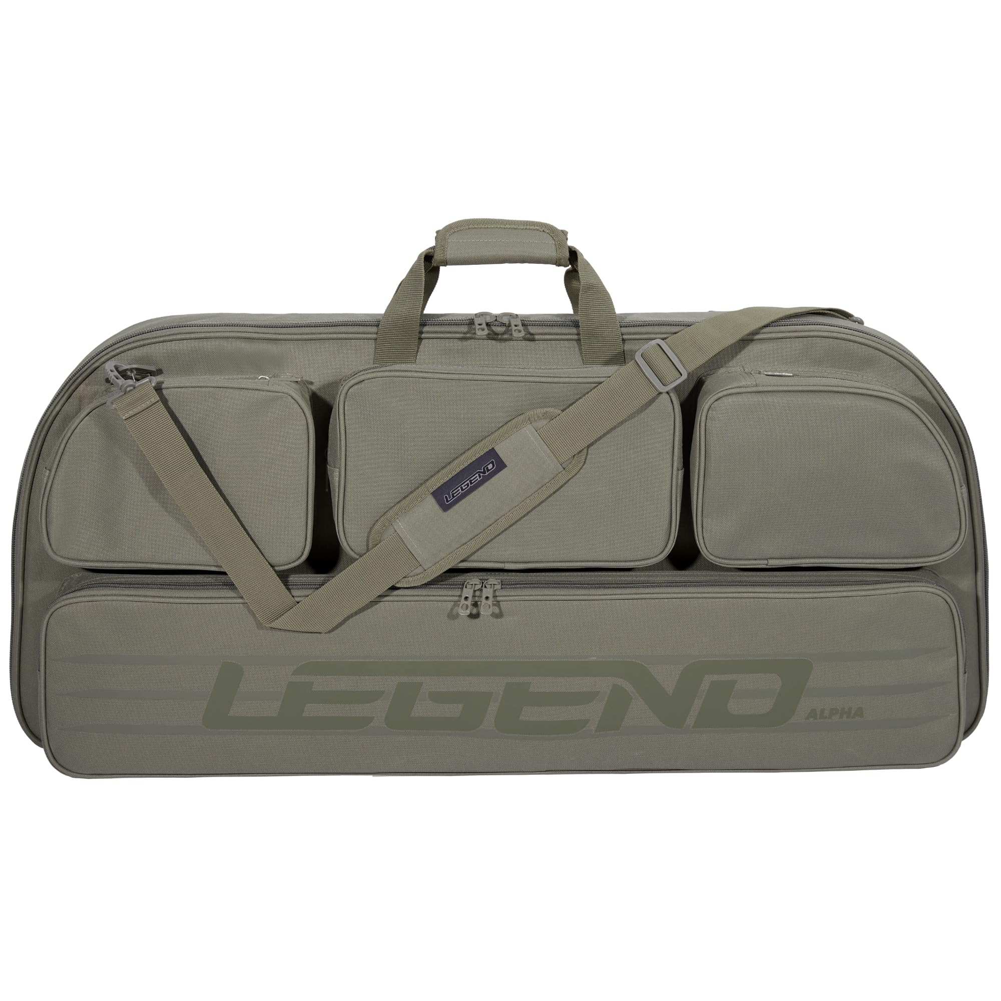 LEGEND Alpha Compound Bow Case - Durable Archery Bow Bag with Backpack & Shoulder Straps - Fits MTM Ultra Compact Arrow Cases - Includes Cam Protectors, Soft Padding & Extra Pockets (37