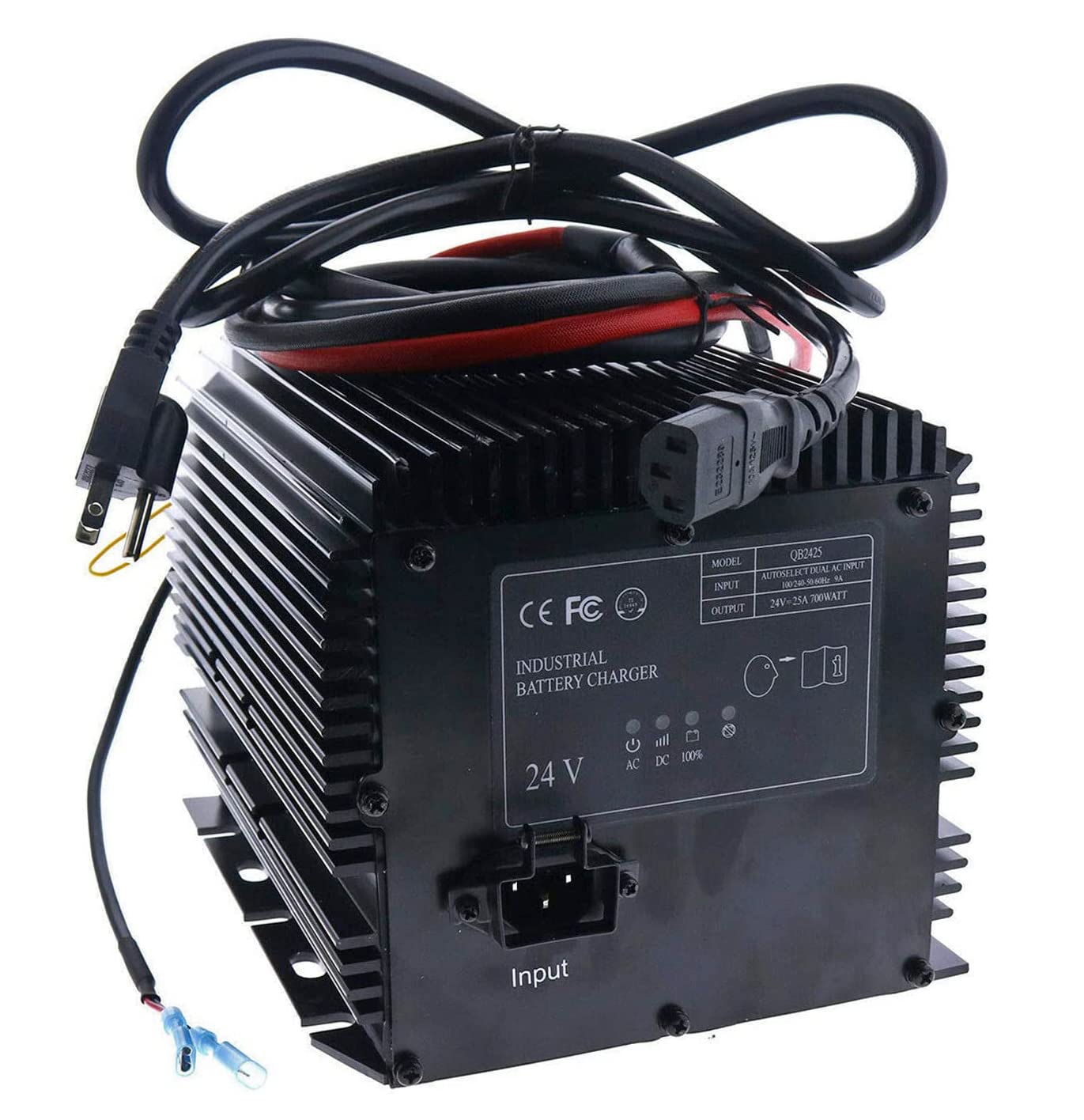 **JEENDA 24V 25A Battery Charger for Genie, Skyjack, JLG Scissor Lifts - Compatible with Models HB600, 063944-011, 503097-000 & More - Perfect for Construction & Warehouse Equipment Maintenance**