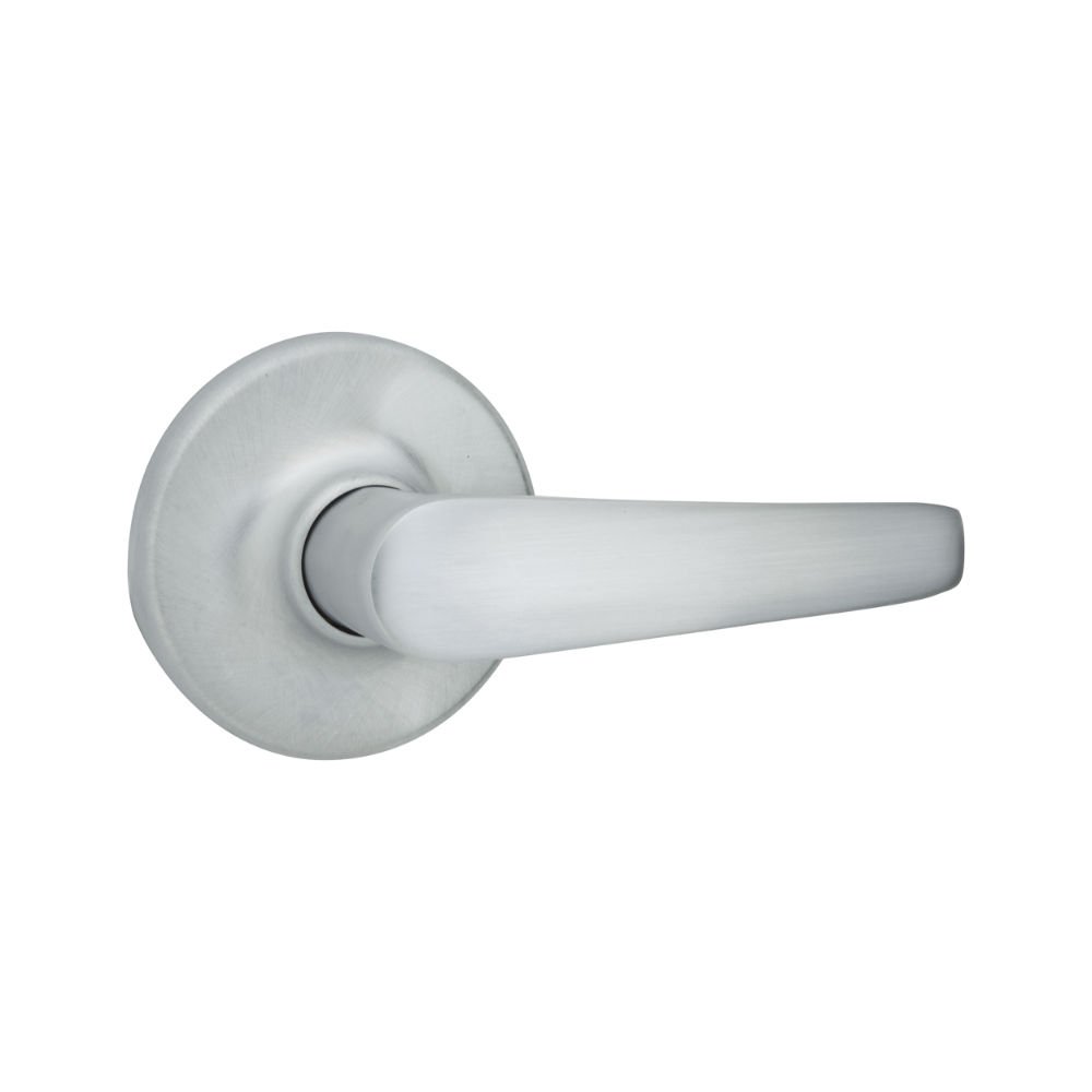 Kwikset Delta Hall/Closet Lever Door Handle - Satin Chrome Finish for Interior Doors | Perfect for Bedrooms, Closets & Hallways
