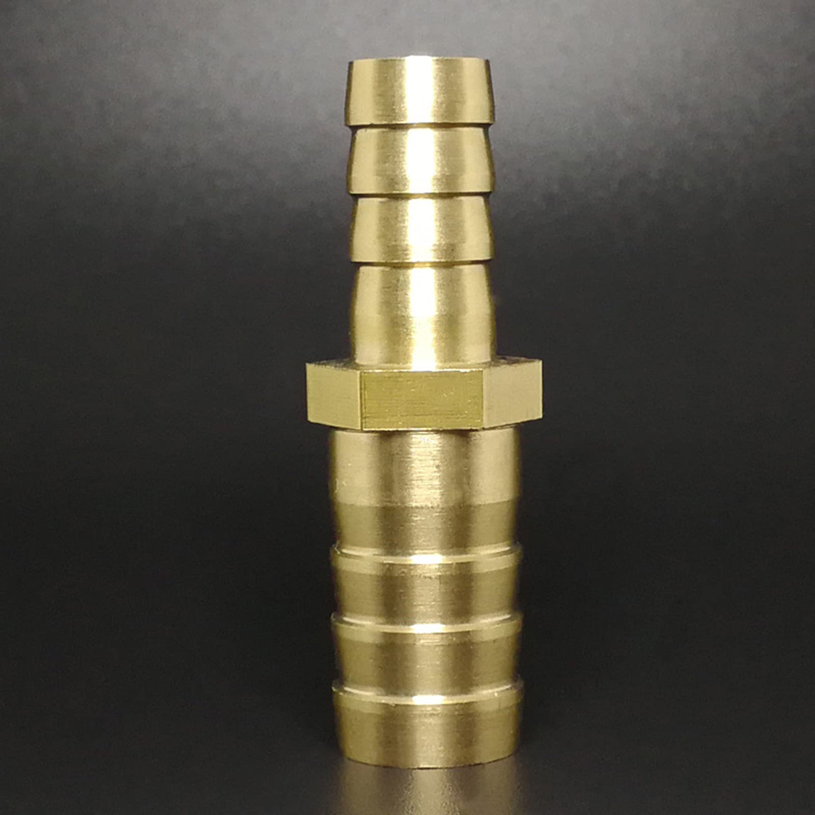 5Pcs Brass Hose Connector - 6.7-9.8mm Barb Fitting for Air/Water/Gas - Plumbing & DIY