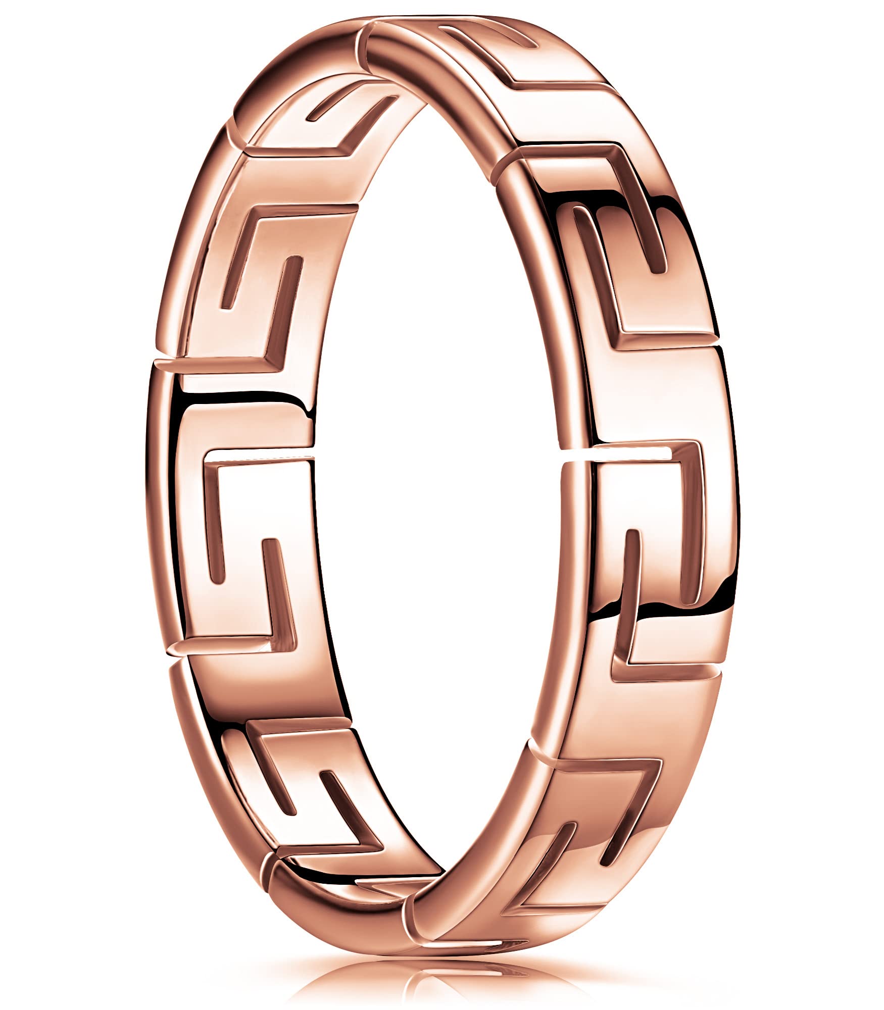 4mm King Ring – Viking Stainless Steel Greek Rings for Men & Women | Durable Couple Bands, Engagement & Wedding Rings | Perfect for Norse Lovers & Anniversary Gifts | Designed in USA