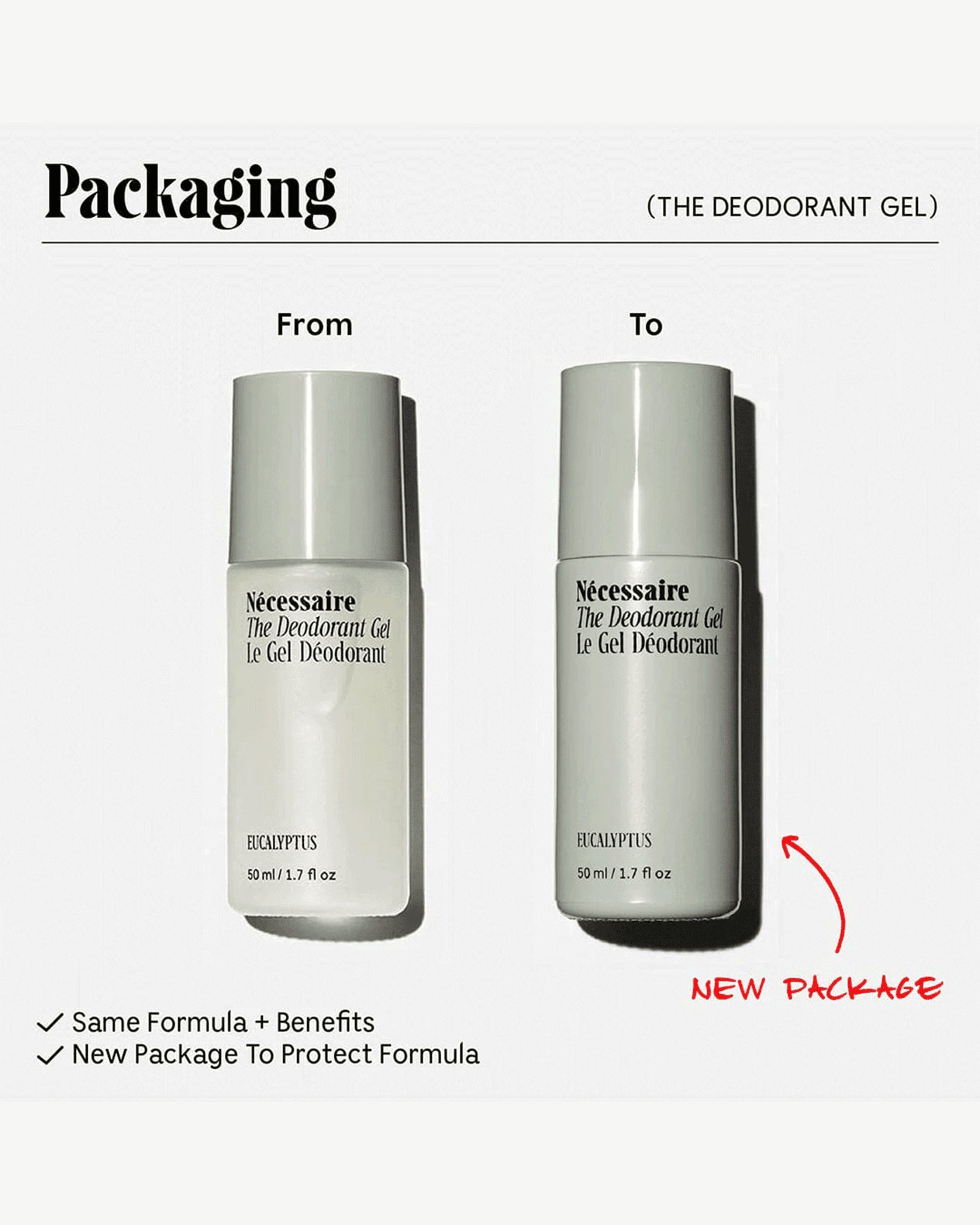 Natural Eucalyptus Deodorant Gel for Men & Women - Long-Lasting Odor Protection, Aluminum-Free & Gentle on Skin - Perfect for Gym, Work & Daily Freshness