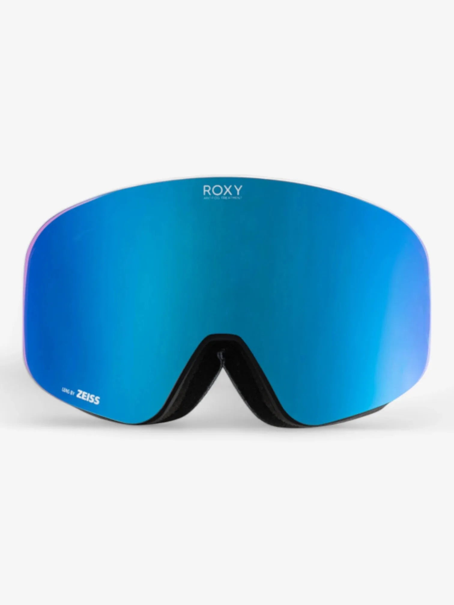 ROXY Feelin Color Luxe Blue Floral Snow Goggles - UV Protection, Anti-Fog for Skiing & Snowboarding