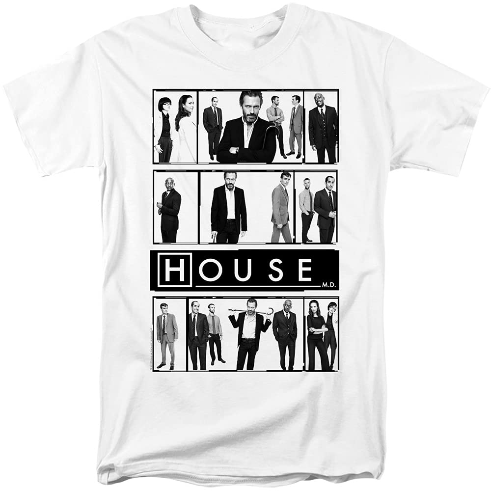 House M.D. Adult T-Shirt - X-Large White for TV Fans