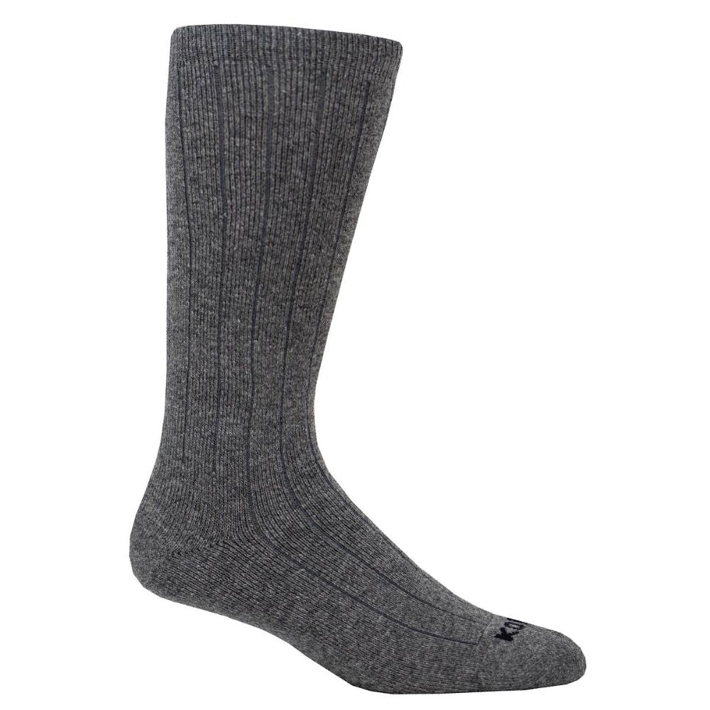 Kodiak Men's Merino Wool Blend Silk Work Socks - Charcoal Grey | Comfortable & Durable for Office, Hiking & Outdoor Activities