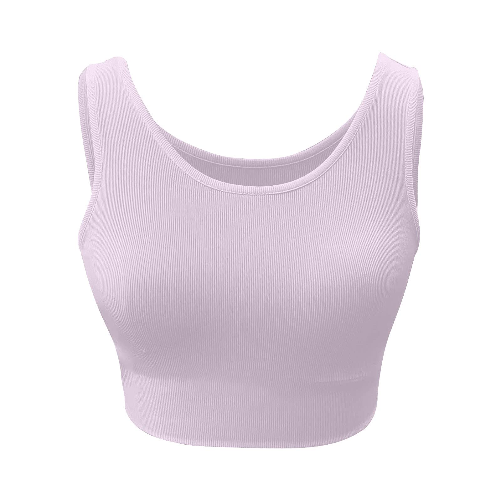 EOPUING Women's Summer Ribbed Knit Tank Tops - Breathable Casual Vest for Gym, Workout, Running & Yoga | Perfect for Fitness, Sports & Summer Activities