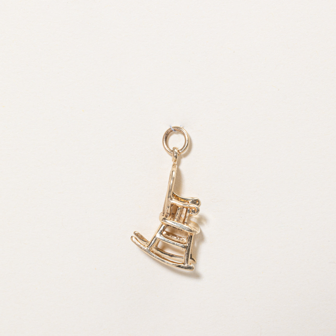 10k Yellow Gold Rocking Chair Charm Pendant Necklace - Elegant Jewelry Gift for Mom, Grandma - Perfect for Mother's Day, Birthday & Special Occasions - Home Decor & Keepsake
