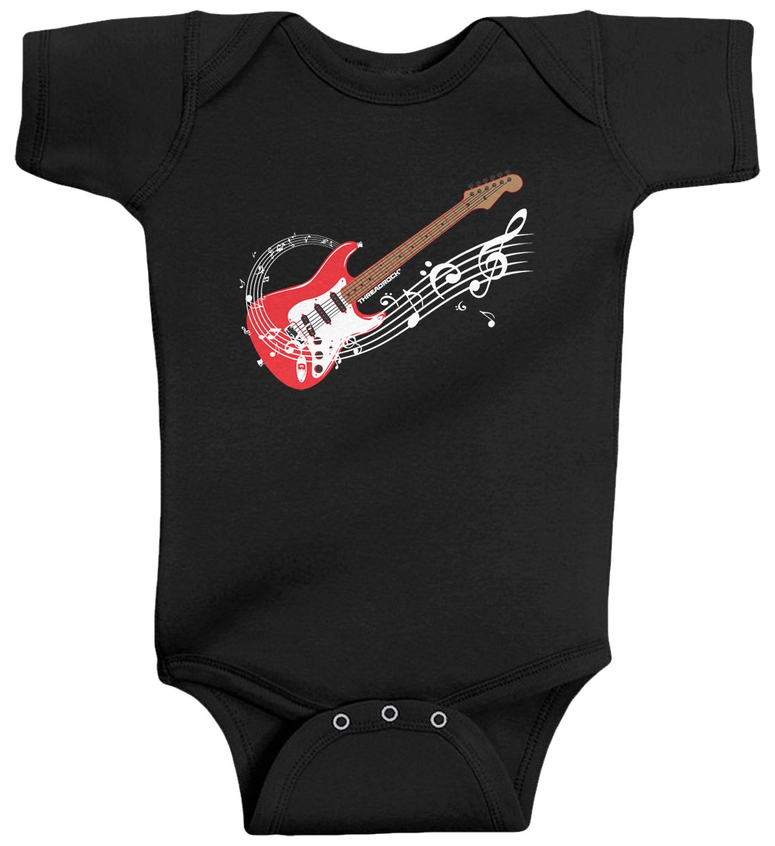 Threadrock Baby Boys' Electric Guitar Infant Bodysuit - Rock Star Outfit for Newborns & Toddlers - Perfect for Concerts, Photo Shoots & Music-Themed Parties