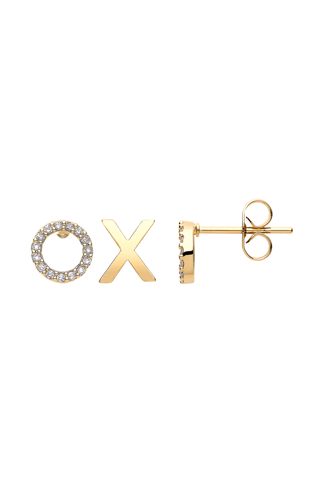 Xo Earrings Eb1829 - Stylish Gold Plated Hoop Earrings for Women, Trendy Dainty Jewelry Gift for Her - Perfect for Date Night, Parties & Everyday Wear