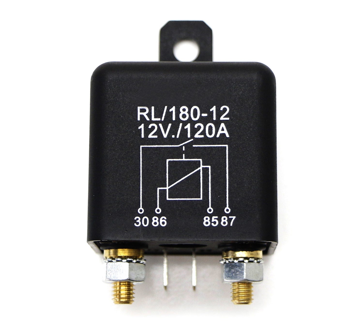 120A High Capacity Heavy Duty 4 Pin SPST 12VDC Automotive Relay Switch - Perfect for Car Starter, Truck, Boat & RV Electrical Systems