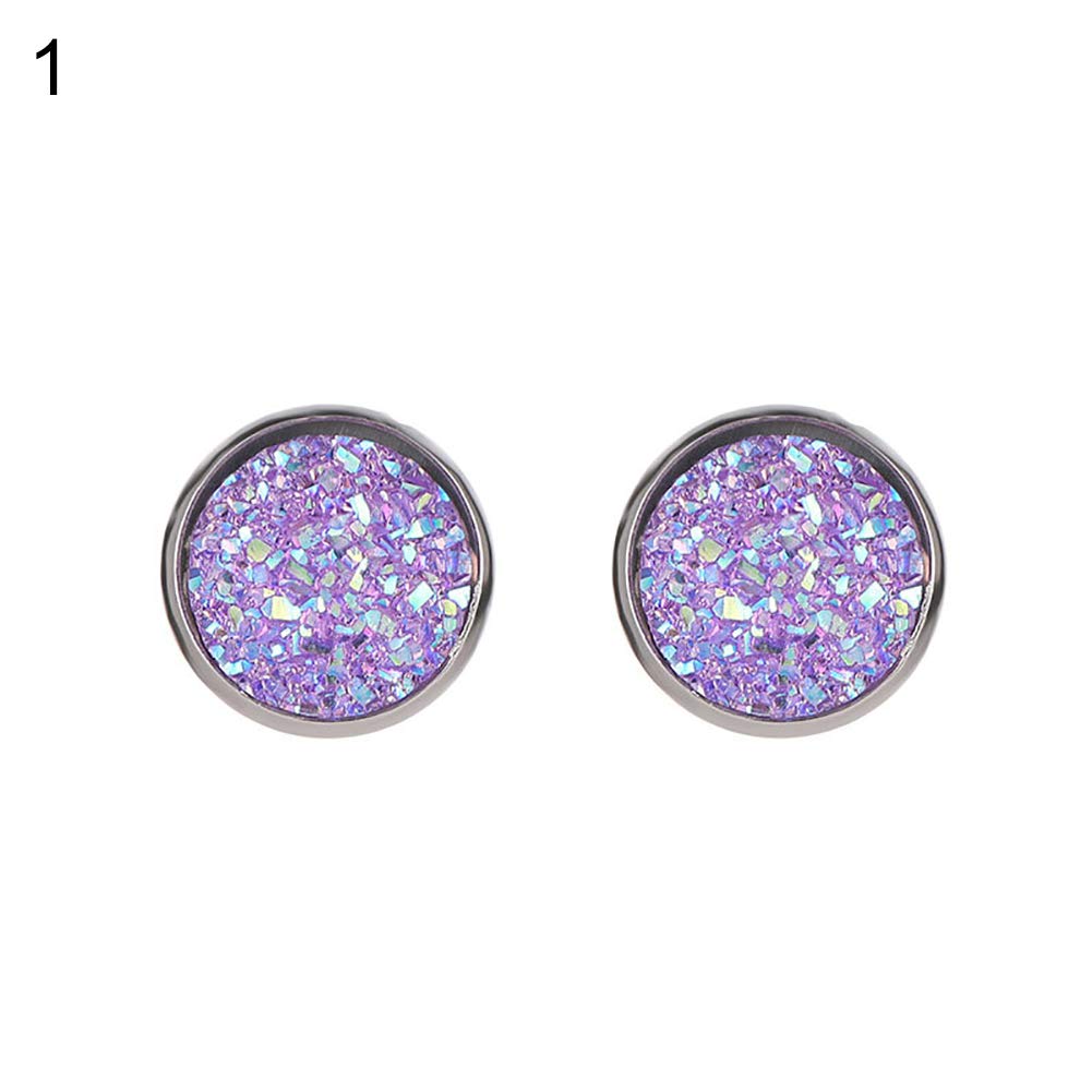 Crystal Pearl Stud Earrings Set for Women - Round Starry Sky Stainless Steel Ear Studs, Hypoallergenic Piercing Jewelry Gift for Girls, Men & Women | Perfect for Parties, Weddings & Everyday Wear