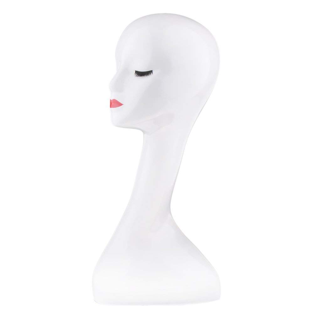 Stylish Female Mannequin Head for Display - Perfect for Eyeglasses, Wigs, Hats, Scarves & Jewelry - Ideal for Retail Stores, Boutiques & Salon Displays