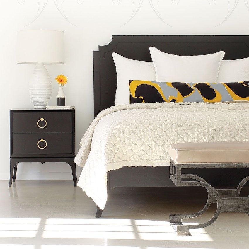 Luxury Bennett Bed Frame - Queen Size Upholstered Platform Bed with Wooden Slats & Storage Options | Perfect for Master Bedroom, Guest Room & Modern Home Decor