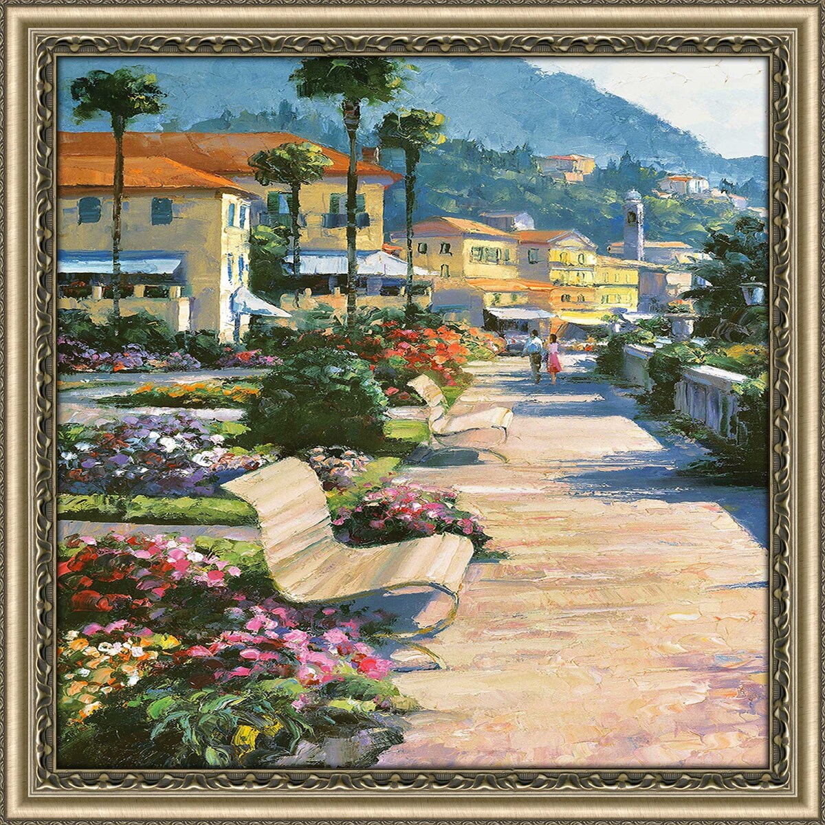 Bellagio Promenade by Howard Behrens - Premium Acrylic Wall Art Print - Perfect for Living Room, Bedroom & Office Decor