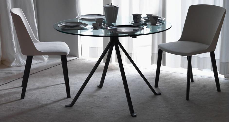 Driade Cugino Modern Dining Table - Elegant Wooden Kitchen Table for Small Spaces | Perfect for Dining Rooms, Kitchens & Small Apartments