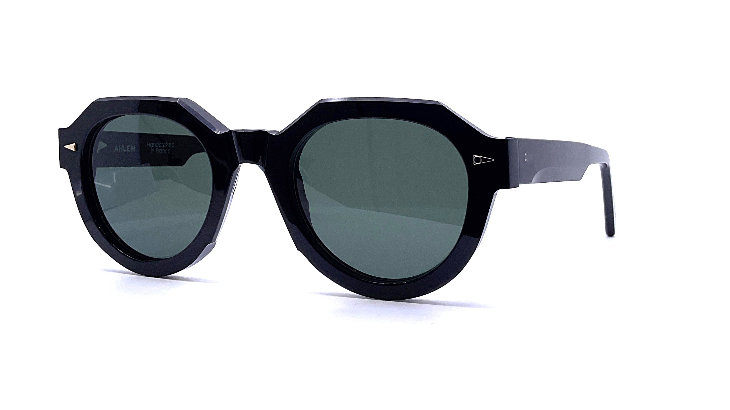 Ahlem Marcadet Black Sunglasses - Polarized UV Protection for Men & Women - Stylish Luxury Shades for Driving, Travel & Outdoor Activities