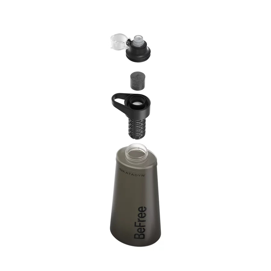 Katadyn BeFree 1.0L Water Filter Bottle - Portable Microfilter System for Hiking, Camping & Travel - BPA-Free Hydration Solution