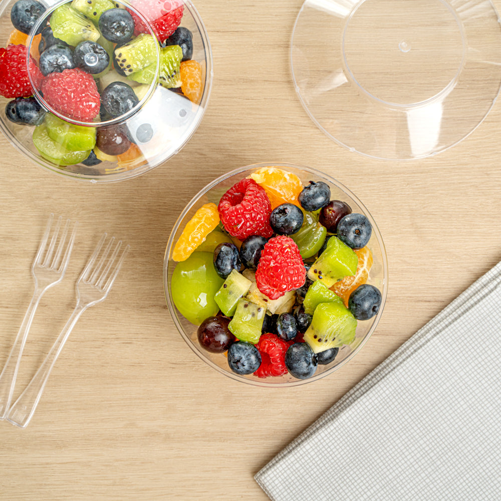 6 oz Clear Plastic Deli Containers with Lids - 10 Pack (4