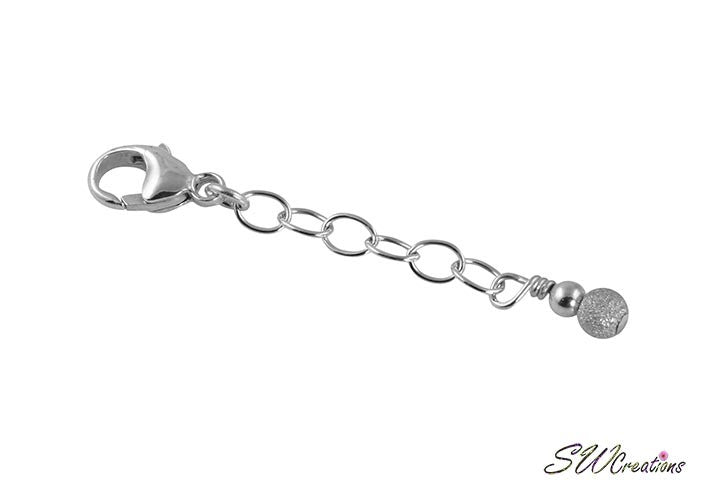 Shimmering Silver Jewelry Extender Chain - Adjustable Necklace & Bracelet Extension for Women | Perfect for Layering, Gift Giving & Special Occasions