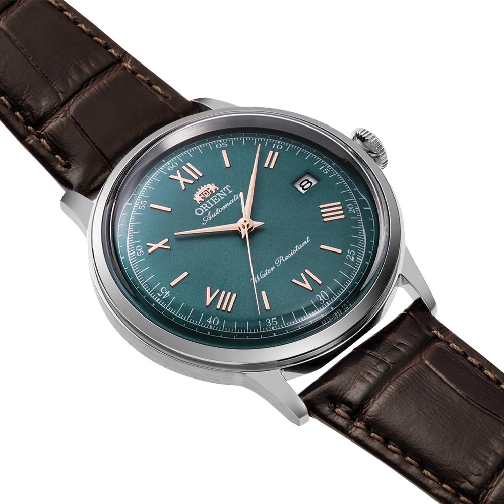 Bambino Version 2 40.5mm Green Dial Leather Strap Watch - Perfect for Business, Casual & Formal Occasions