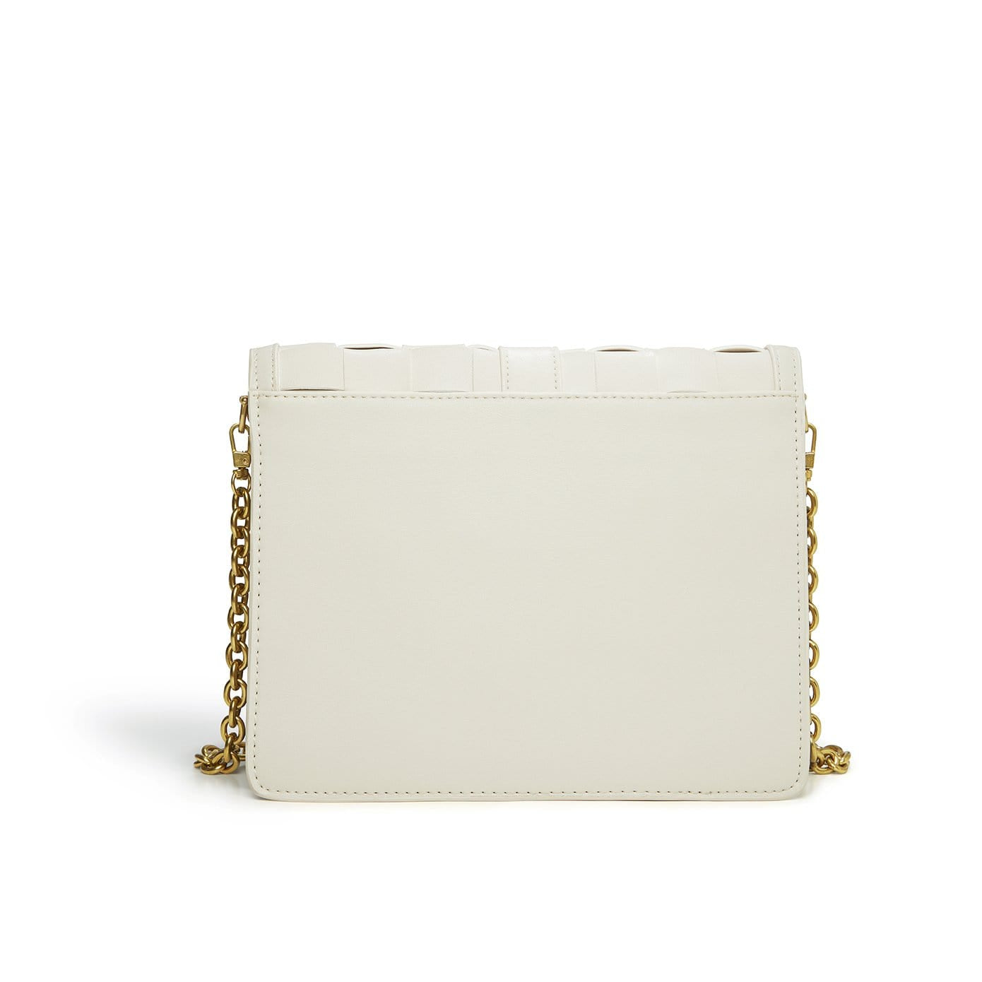 Vegan Leather Shoulder & Crossbody Bag for Women | Daisy Design in White | Perfect for Work, Travel & Everyday Use