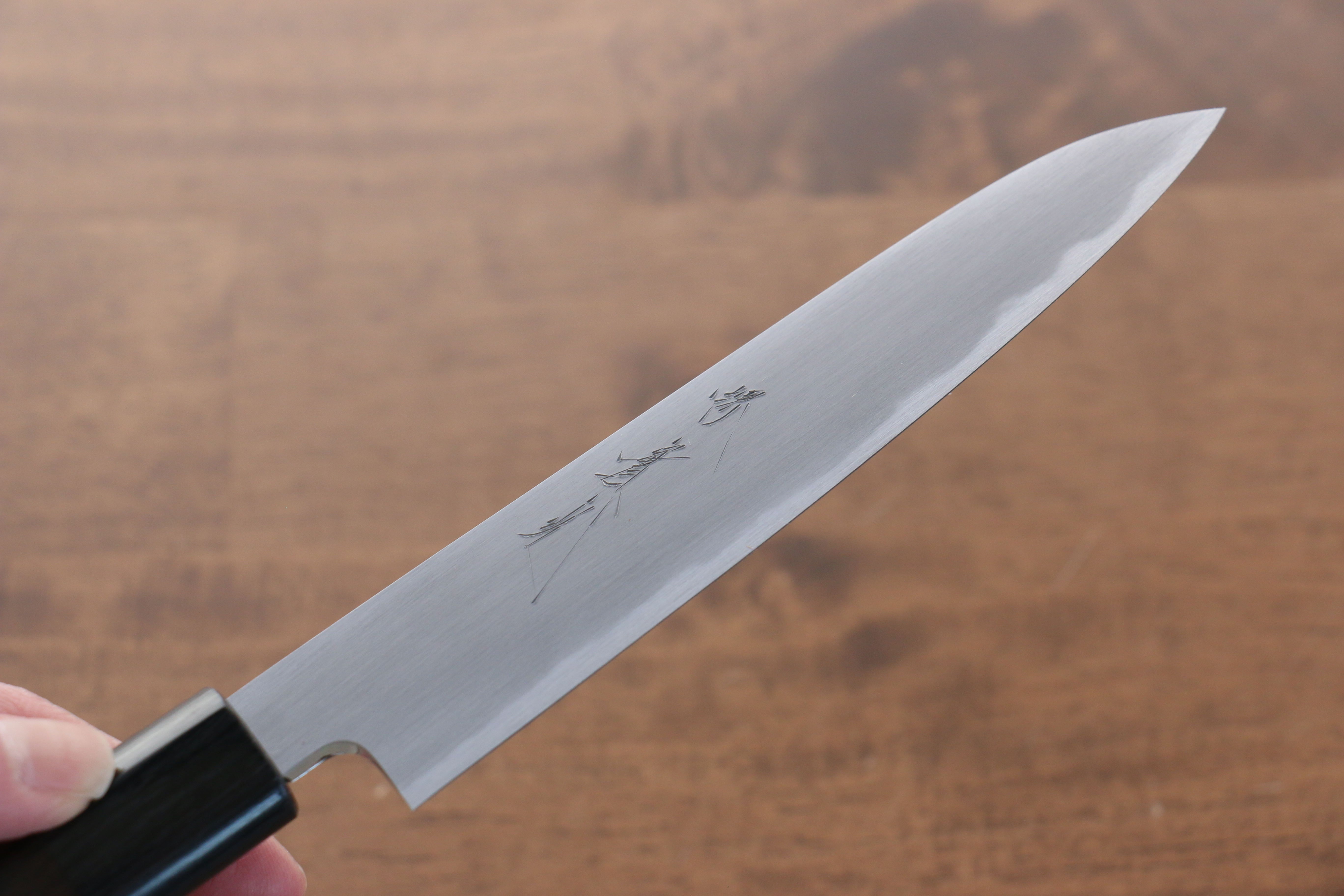 Jikko White Steel No.2 Petty Utility Knife 150mm with Shitan Handle - Perfect for Slicing, Peeling & Precision Kitchen Tasks