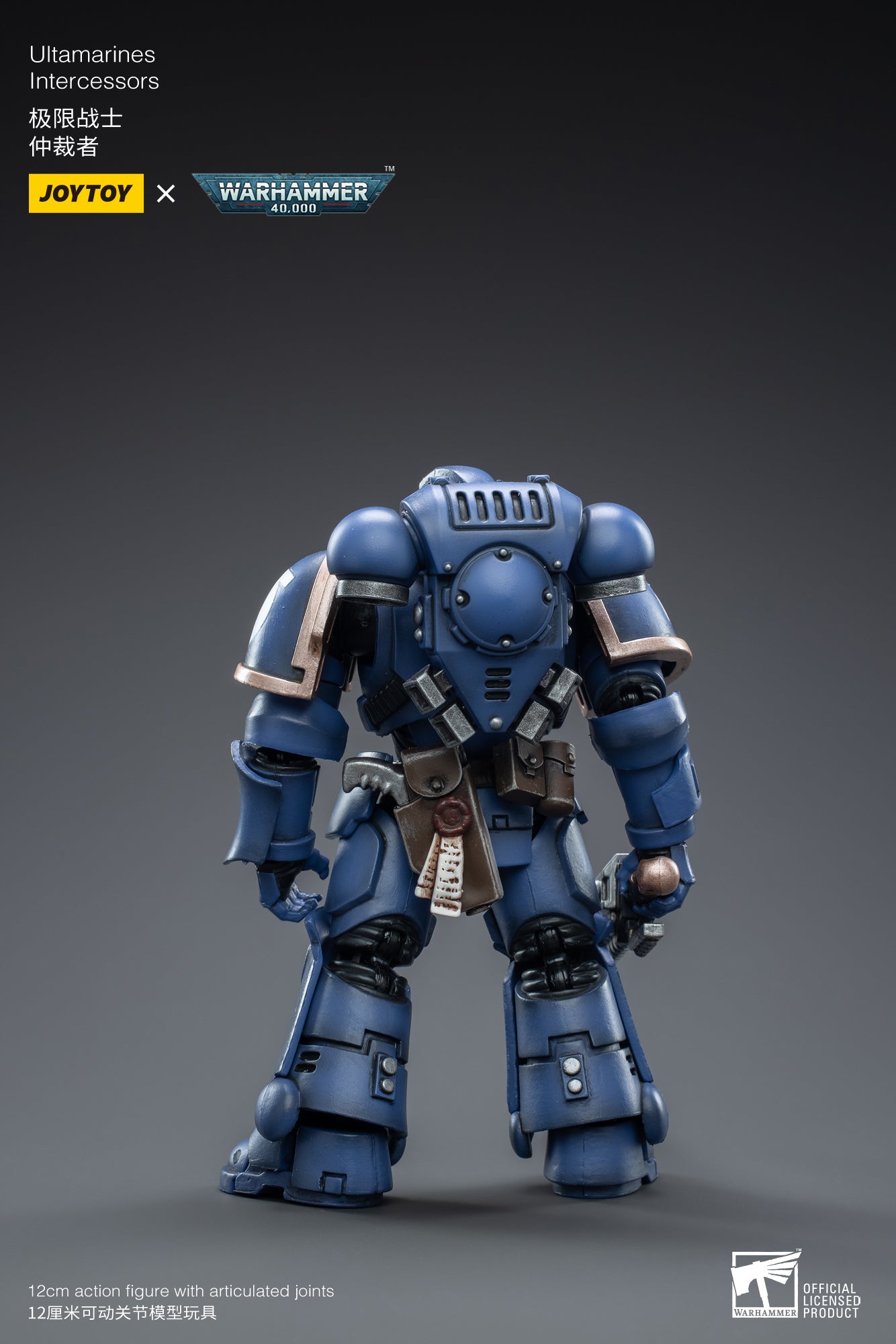 1/18 JOYTOY Warhammer 40K Ultramarines Intercessors Action Figure - Highly Detailed Collectible Miniature for Tabletop Gaming & Display