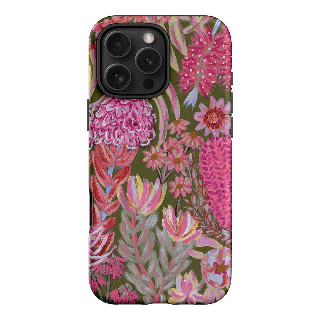 Floral Island Phone Case for iPhone 15 Pro Max - Waterproof Protective Cover with Cute Flower Design | Perfect for Beach Vacation, Summer Outings & Everyday Use