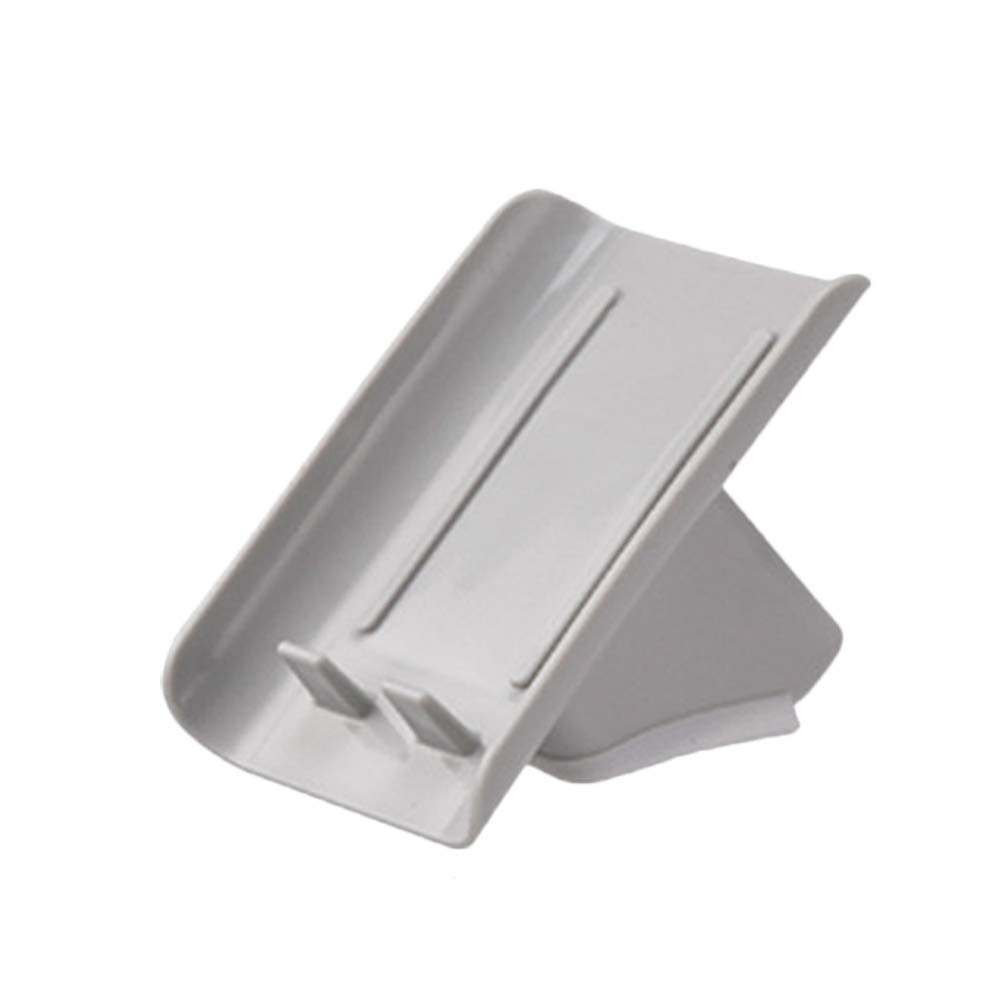 Plastic Tilted Soap Box Holder - Simple Soap Rack for Bathroom & Kitchen | Grey Soap Drying Tray for Home Use | Keeps Countertops Dry & Organized
