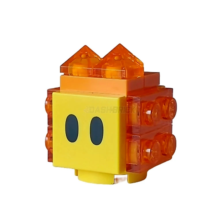 LEGO Super Mario Lava Bubble Minifigure with Scanner Code & Blue Lines - Interactive Toy for Kids, Collectible Gift for Mario Fans, Perfect for Play & Display