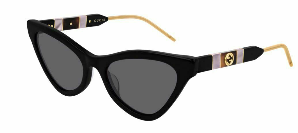 Gucci GG 0597S 001 Black Aviator Sunglasses for Women & Men - Luxury UV Protection Shades for Driving, Travel & Fashion