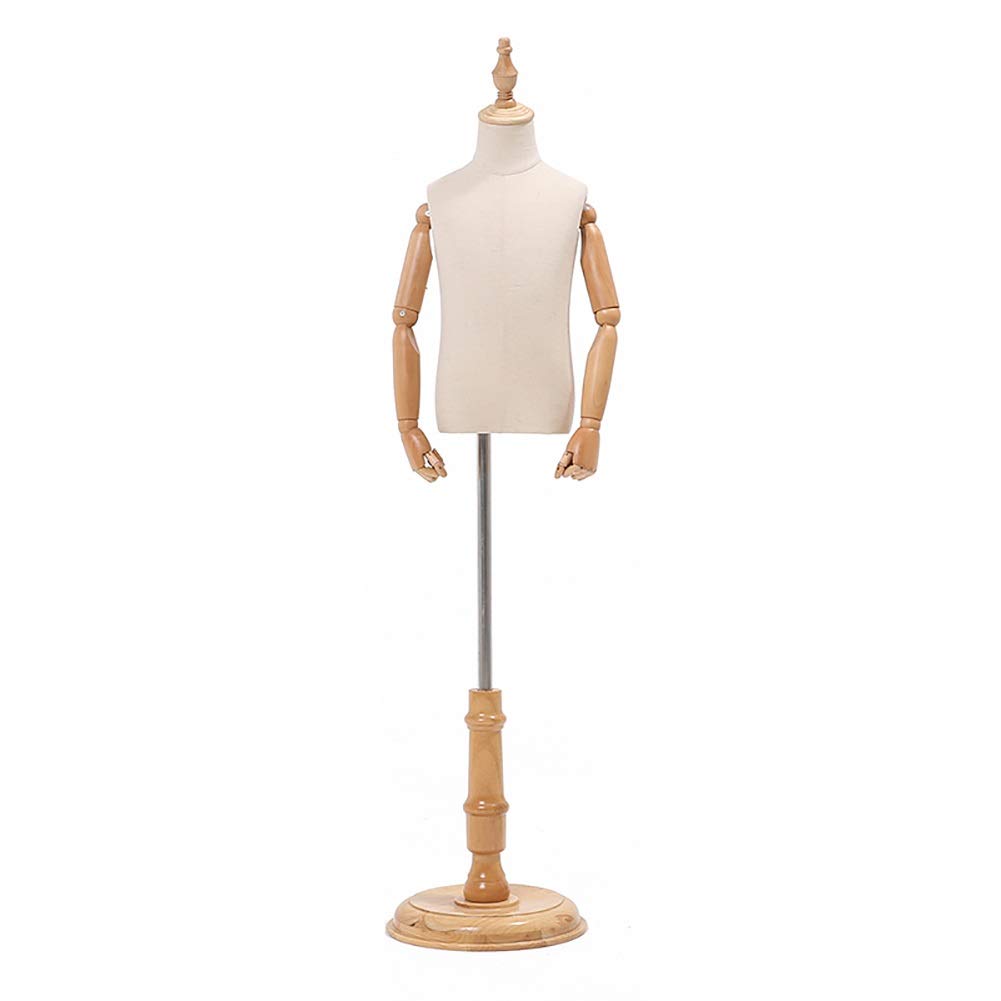 ZXL Kids Mannequin Torso for 2/4/6/8 Year Old Boys & Girls - Adjustable Child Dress Form for Clothing Stores, Boutiques & Photography Studios (Size 2 Years) - Perfect for Retail Displays, Fashion Shows & Online Shop Visuals
