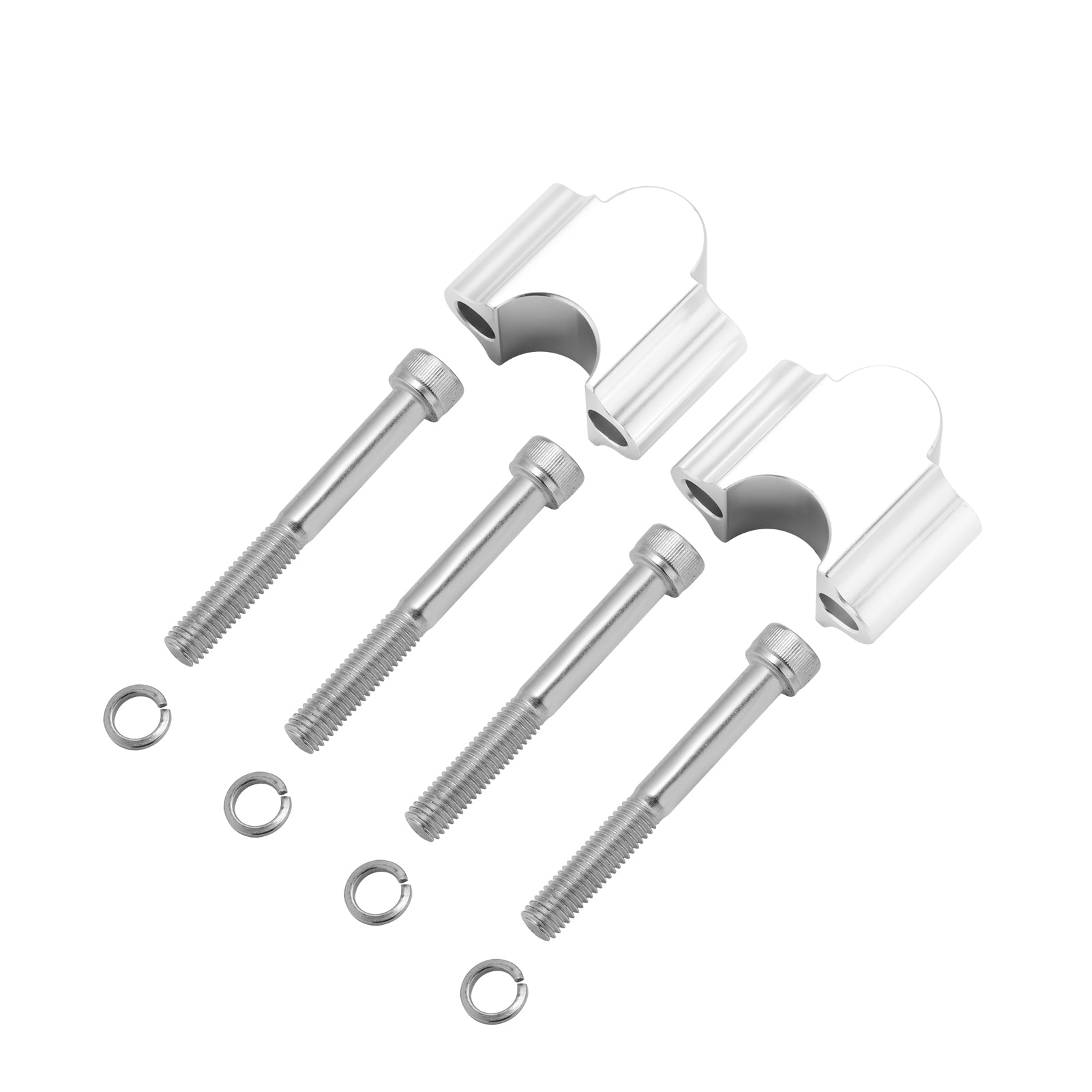 Yamaha ATV Dirt Bike 7/8'' Handlebar Risers - 30mm Motorcycle Bar Mount Clamp for Off-Road & Trail Riding Accessories