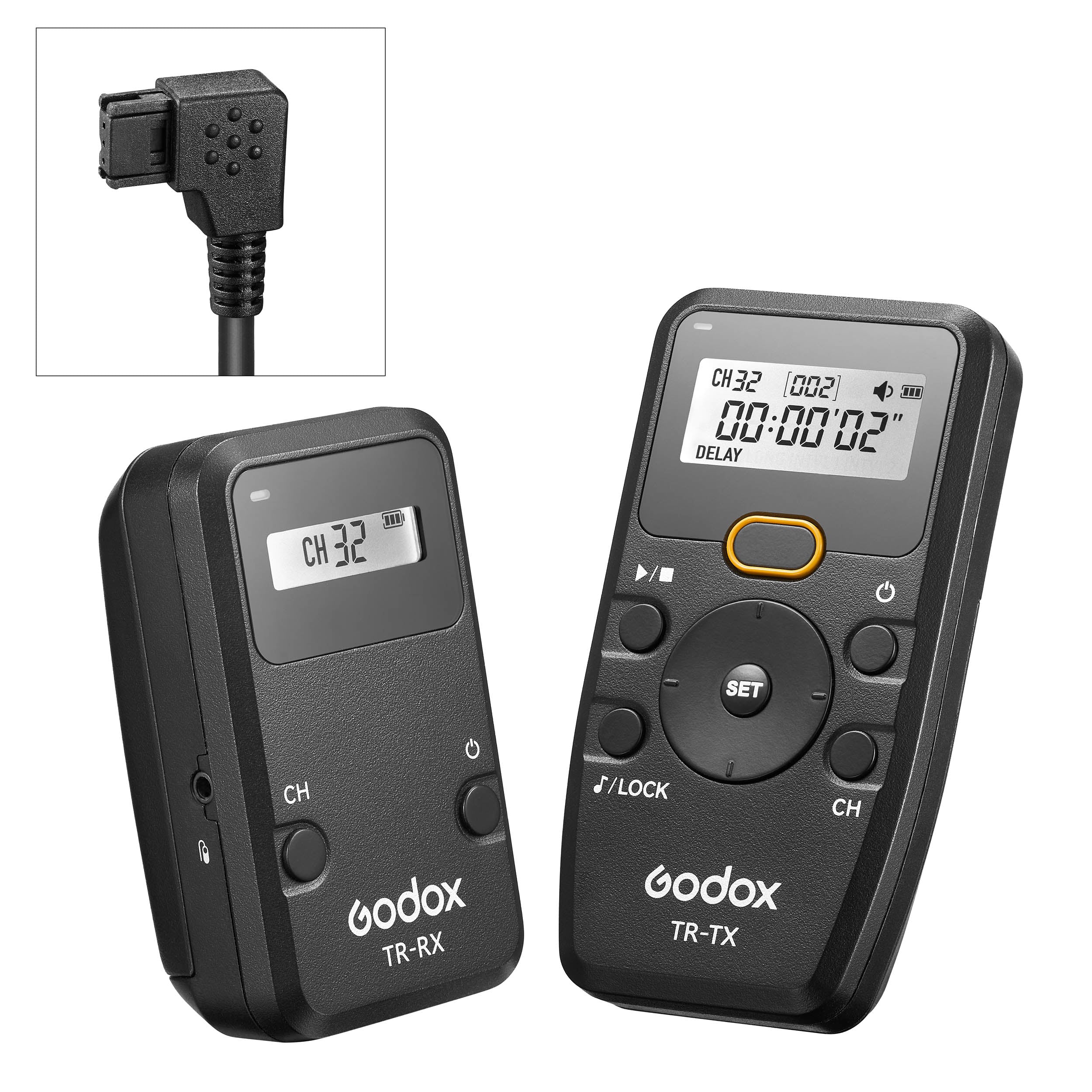 TR Series Wireless Timer Remote Shutter Release with Built-in Intervalometer for DSLR Cameras - Perfect for Time-Lapse Photography, Long Exposure & Group Shots