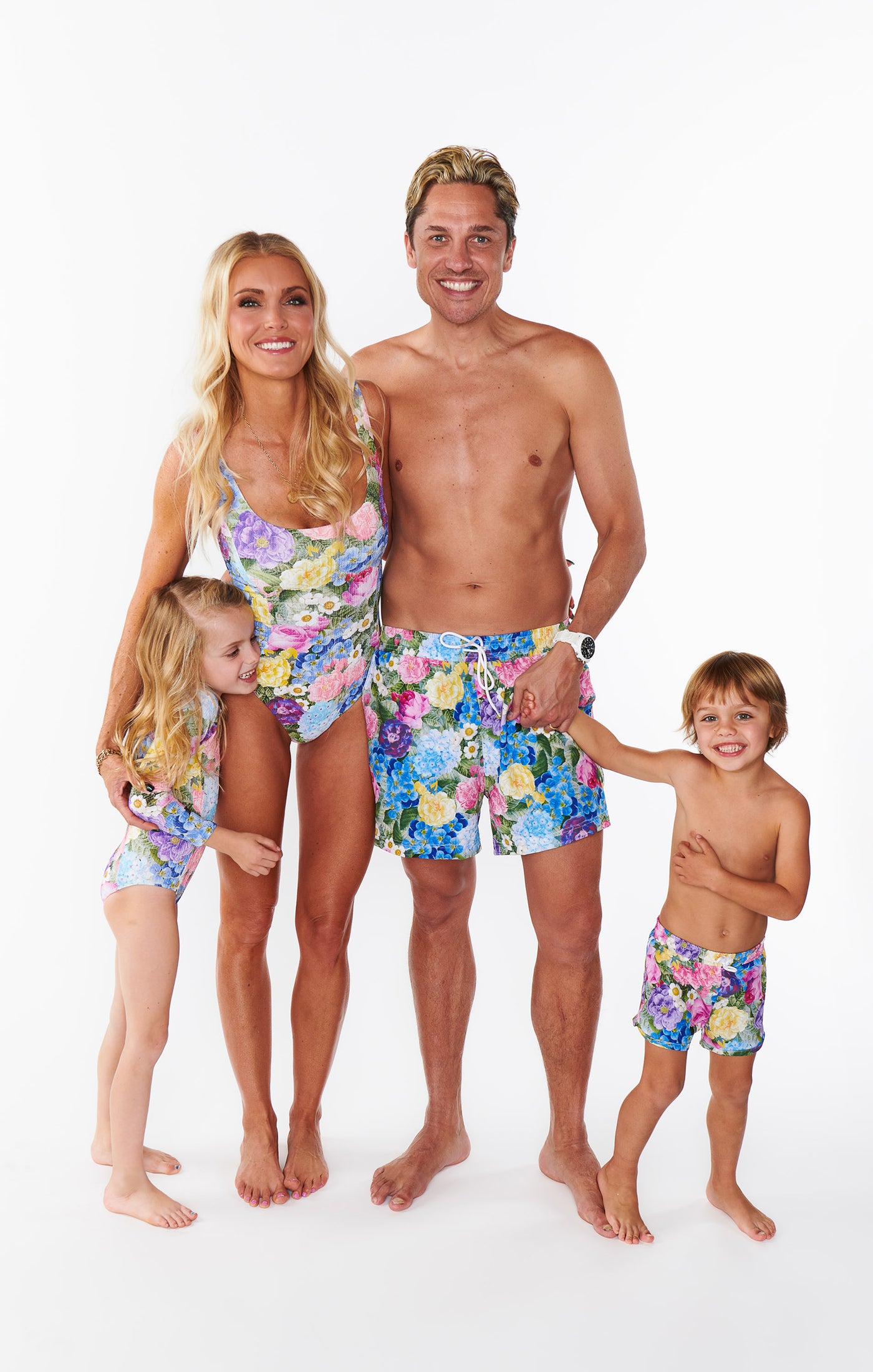 Little Beach Bum Trunks ~ Flower Shop | Cute Floral Swim Trunks for Men | Perfect for Beach Vacations, Pool Parties & Summer Getaways