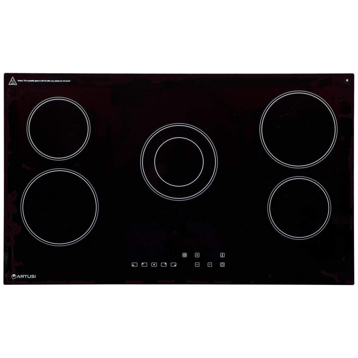 Artusi 90cm Ceramic Electric Cooktop CACC95 - Built-in Induction Stove for Modern Kitchens | Perfect for Home Cooking, Baking & Entertaining