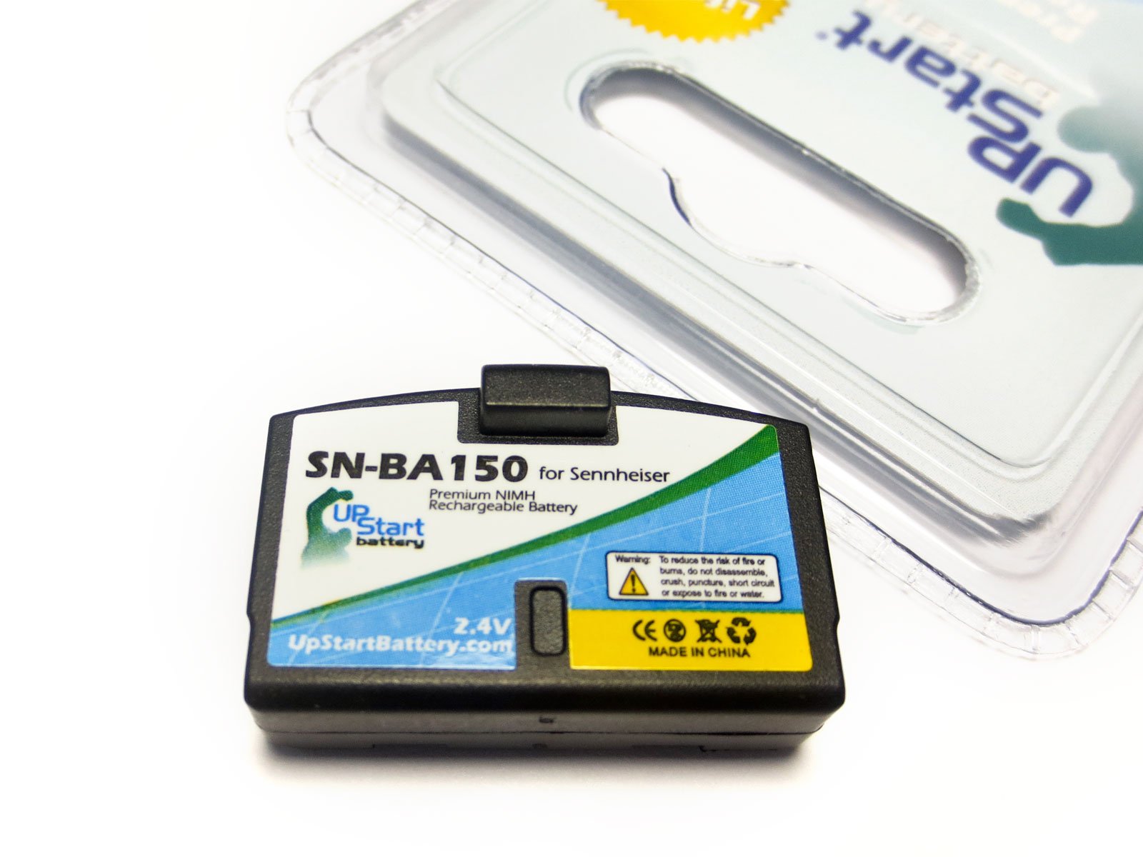2 Pack Replacement Battery for Sennheiser IS300 & BA151 Headsets - 60mAh 2.4V Ni-MH Rechargeable Battery - Perfect for Office, Call Center, and Customer Service Headsets