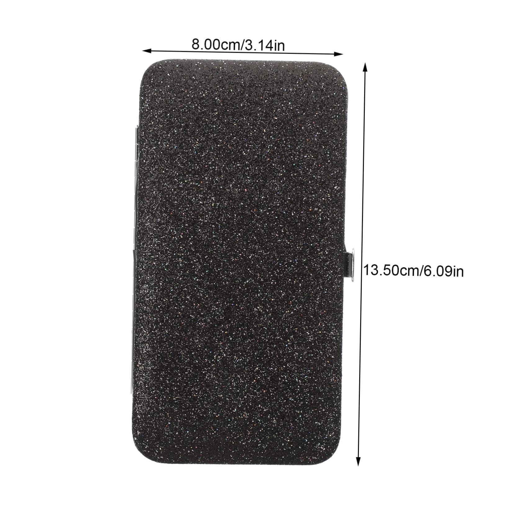 2pcs Black PVC Makeup Tweezers Storage Bag - Eyelash Extension Organizer & Pedicure Tool Holder - Perfect for Salon, Travel & Home Use