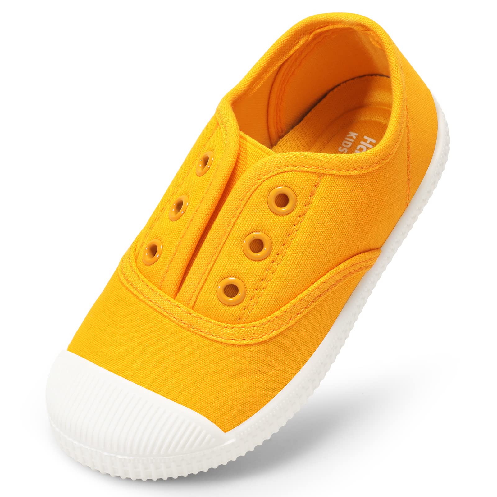 Toddler Kids Canvas Sneakers - Slip-On Lightweight Comfortable Casual Running Tennis Shoes for Boys & Girls (Toddler/Little Kids/Big Kids) - Perfect for School, Playground & Daily Activities