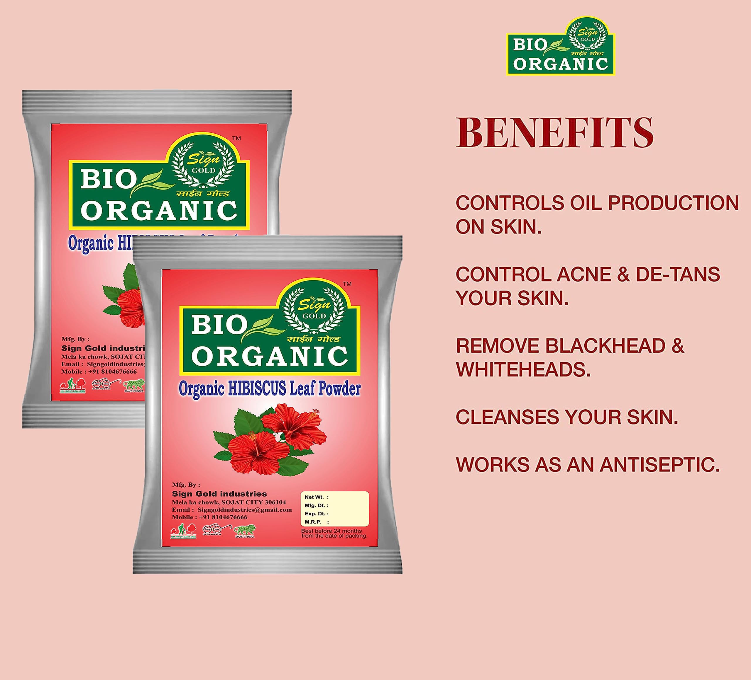 Premium Organic Hibiscus Leaf Powder for Hair Growth & Skin Care - 200g | Natural Hair Mask, Face Scrub & DIY Beauty Recipes | Perfect for Homemade Hair Treatments & Glowing Skin
