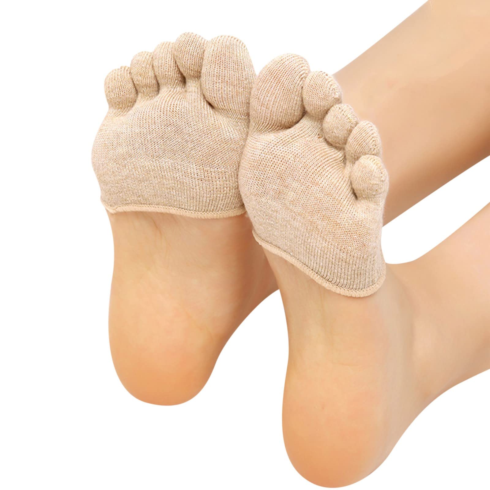 Women's No Show Socks - Invisible Yoga & Sport Socks for Workouts