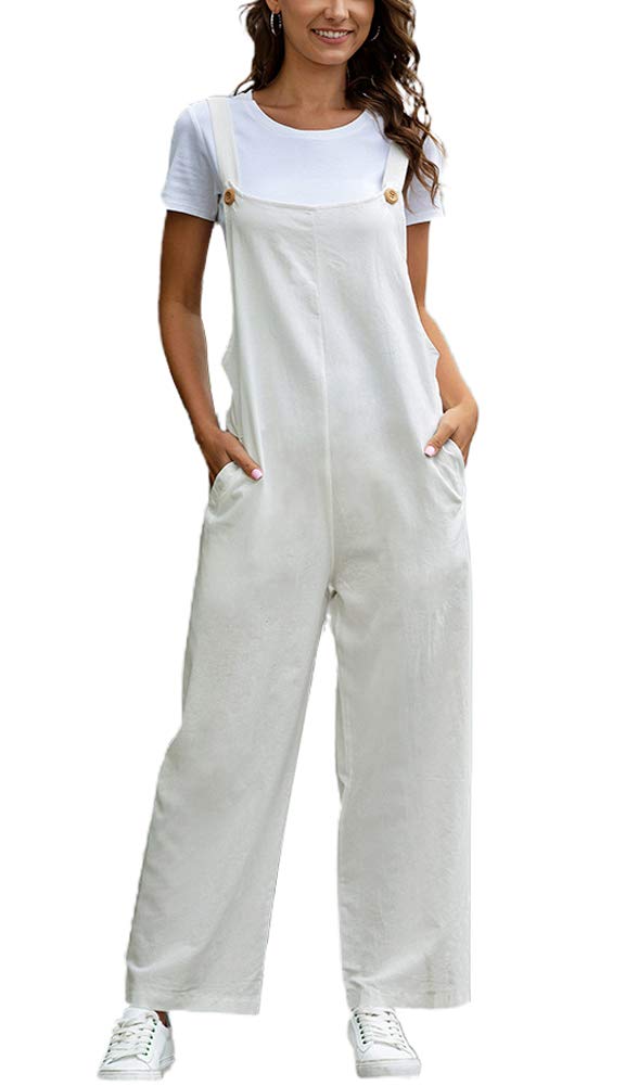 Women's Cute Lightweight Wide Leg Bib Overall Pants for Spring & Summer | Casual Outfit, Streetwear, Vacation & Outdoor Activities