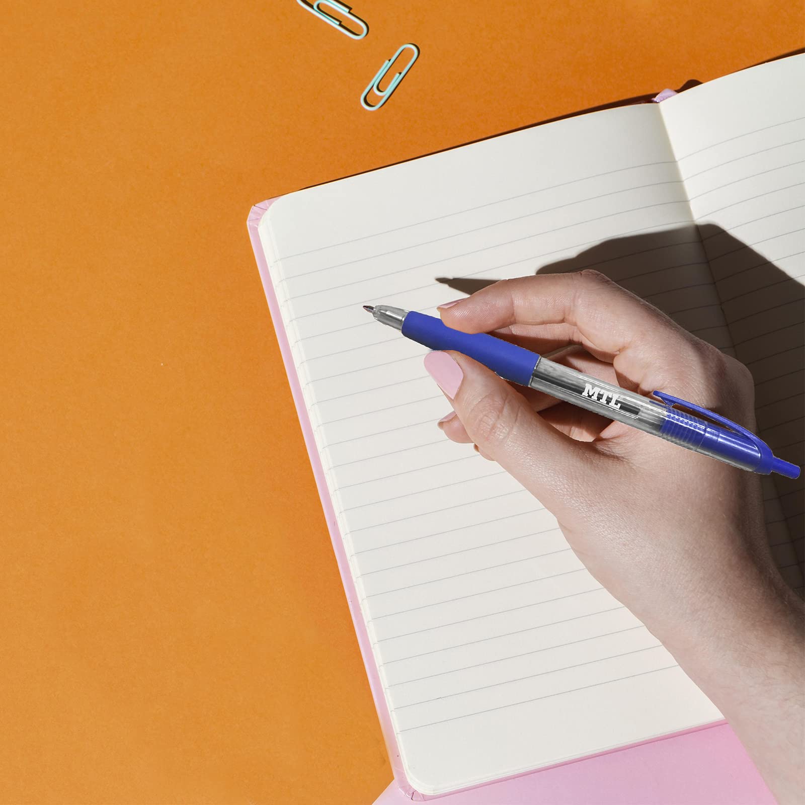 12-Pack Retractable Ballpoint Pens, 1mm Fine Point - Smooth Writing for Office, School & Home Use