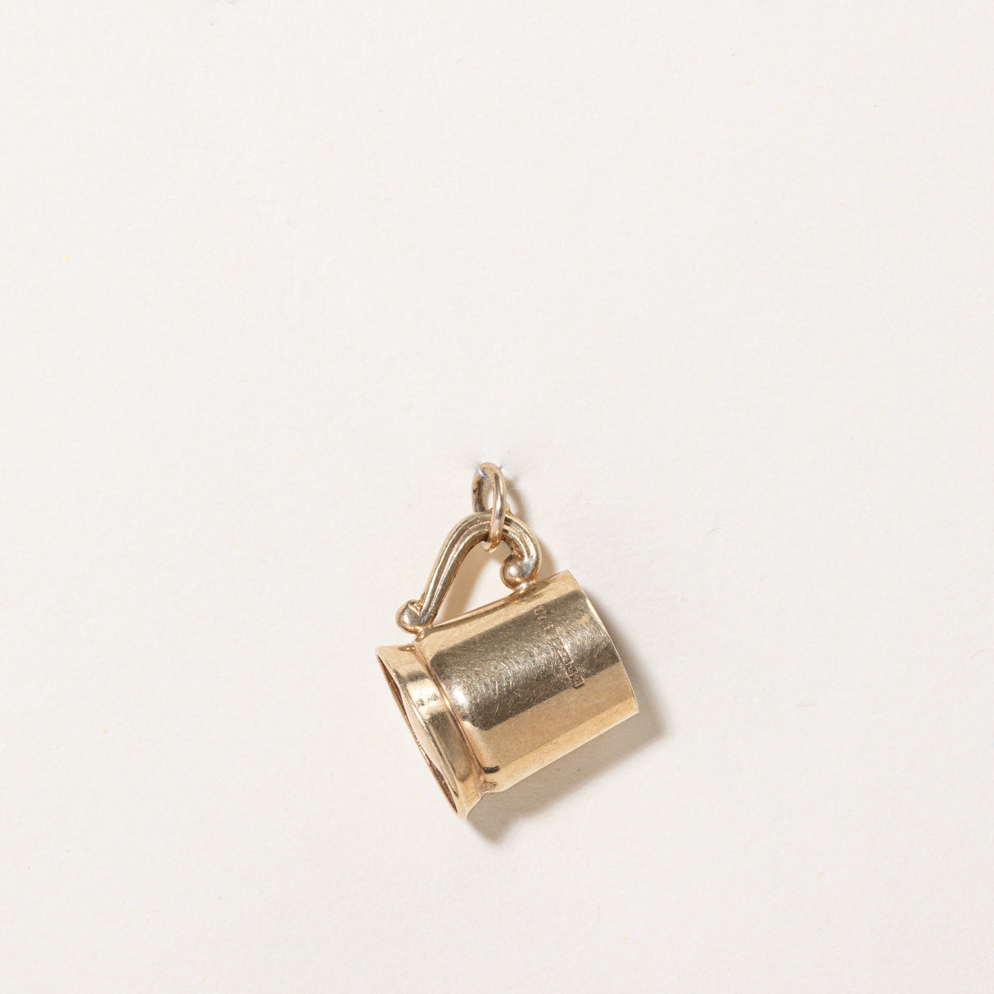 Vintage 1972 Birmingham 9K Yellow Gold Mug Charm - Perfect for Jewelry Collectors, Tea Lovers & Unique Gift Ideas