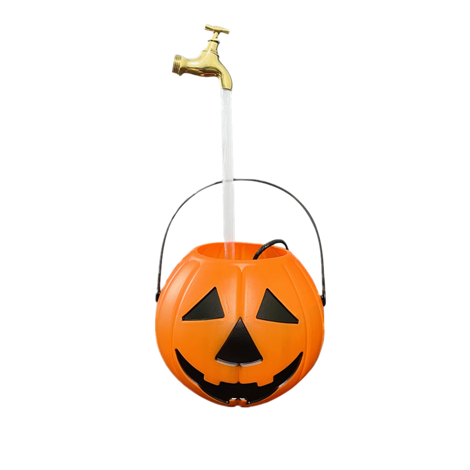 Eguwyn Flowing Water Pumpkin Decor - Invisible Waterfall Home Ornament for Halloween & Christmas (Multicolor, One Size) | Perfect for Table Centerpieces, Mantel Displays & Holiday Gift Giving