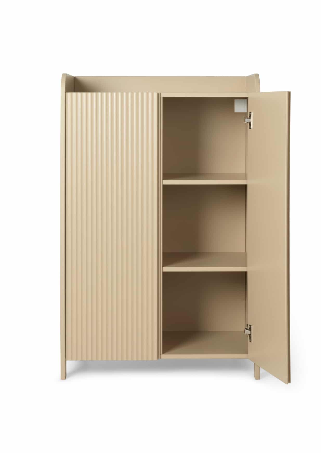 FERM LIVING Sill Cupboard Cabinet Low in Cashmere - Modern Scandinavian Storage Solution for Living Room, Bedroom & Entryway
